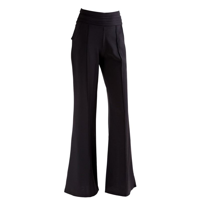 High Waist Wide Leg Trousers