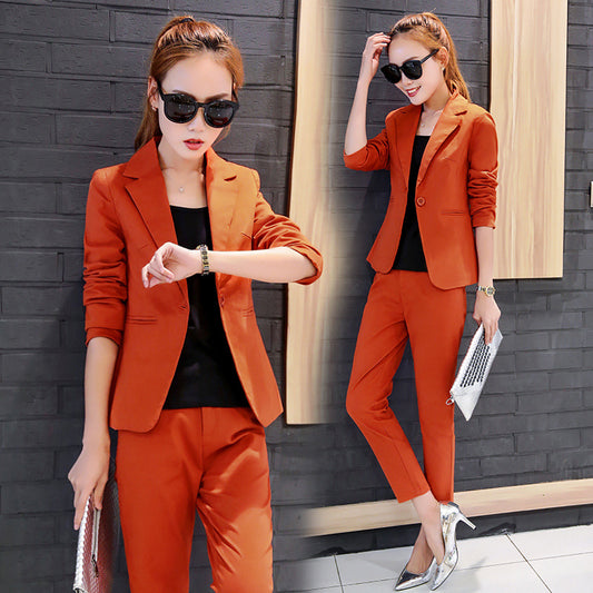 Cropped Slim Pantsuit