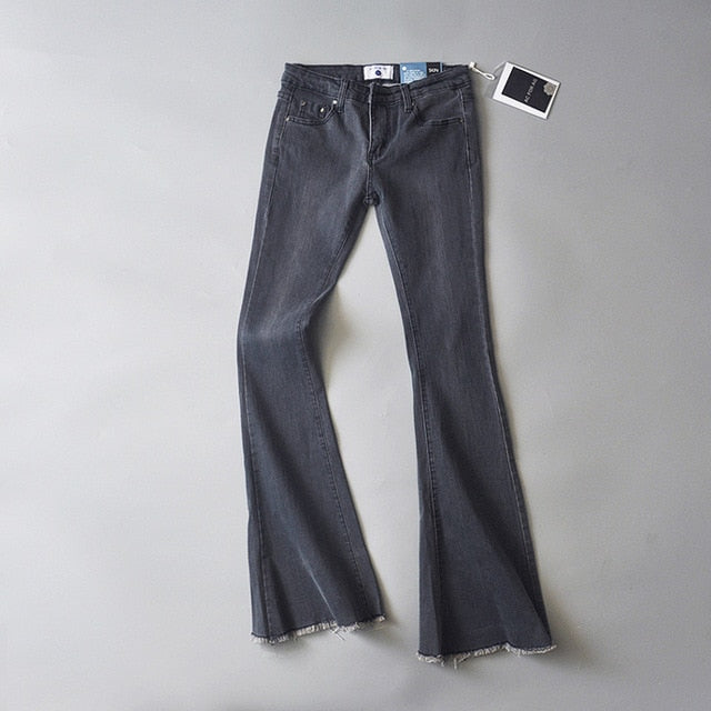 Retro Low Rise Flare Jeans