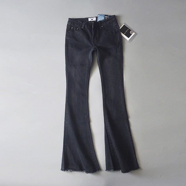 Retro Low Rise Flare Jeans