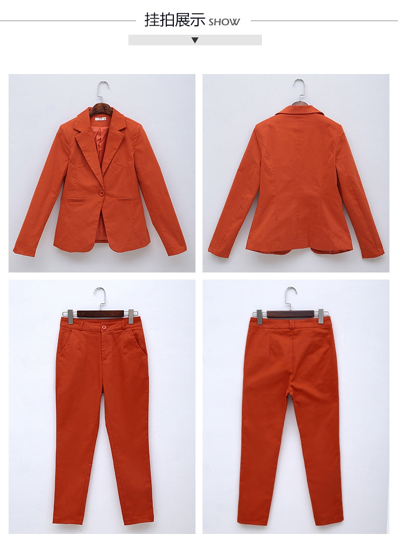 Cropped Slim Pantsuit