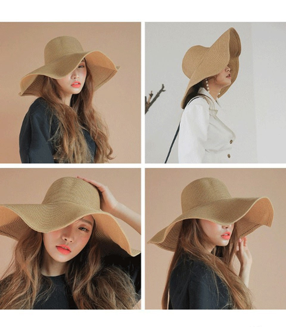 Floppy Wide Brim Straw Hat