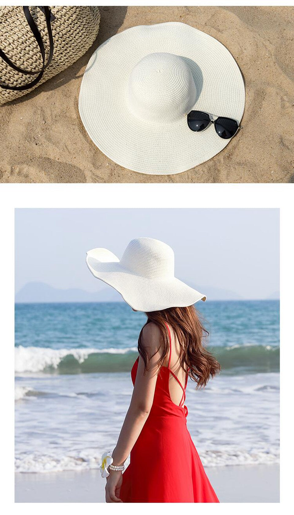 Floppy Wide Brim Straw Hat