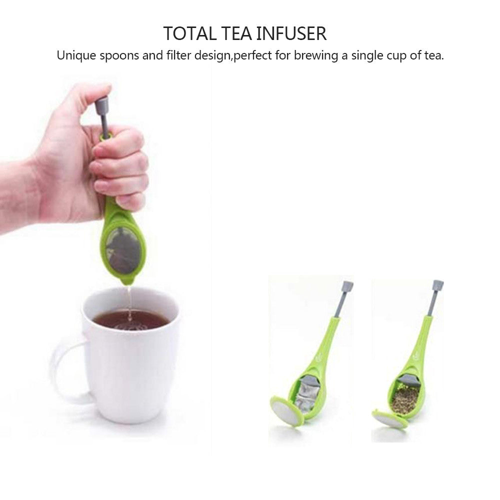 Portable Mini Style Tea Infuser Strainer Gadget Stir Press