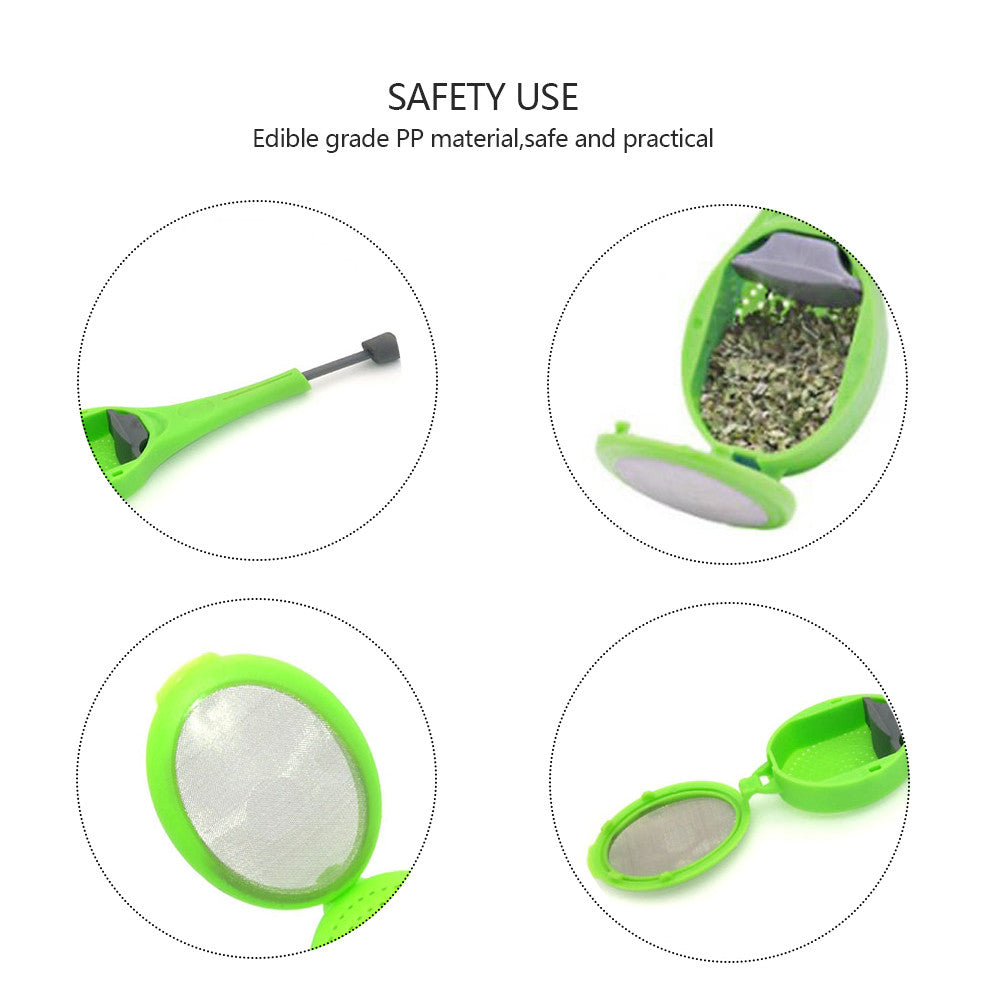 Portable Mini Style Tea Infuser Strainer Gadget Stir Press