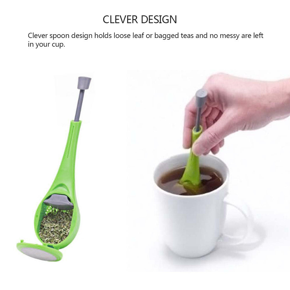 Portable Mini Style Tea Infuser Strainer Gadget Stir Press