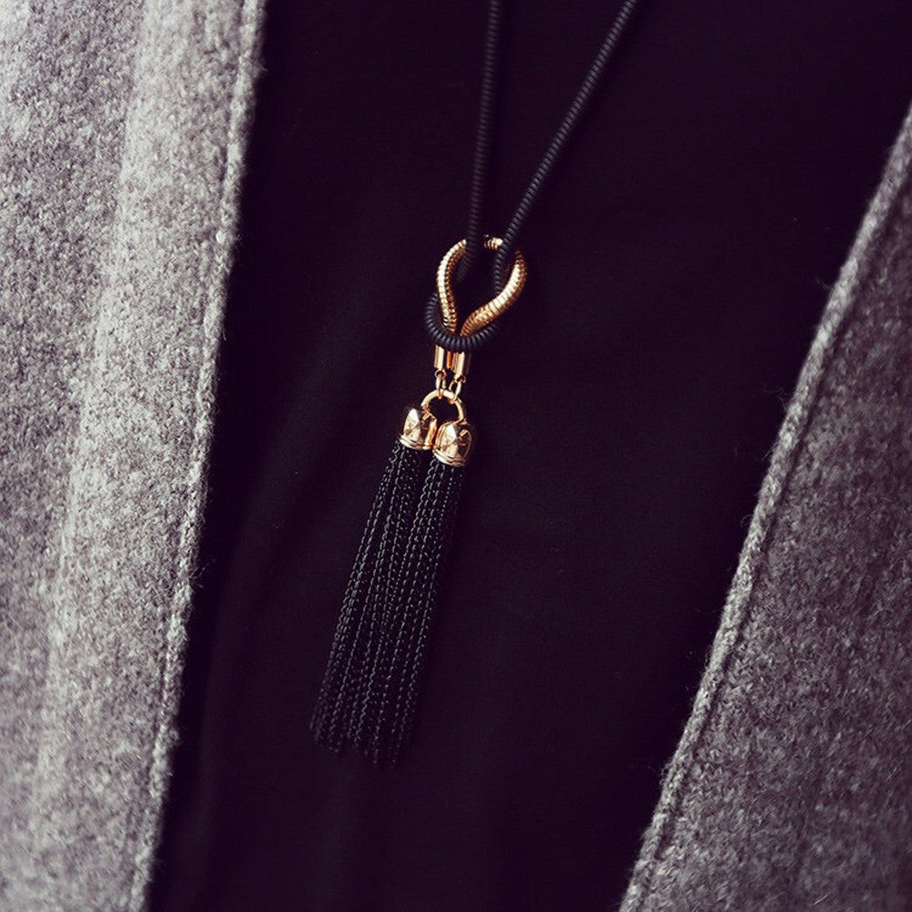 Long Boho Tassel Necklace