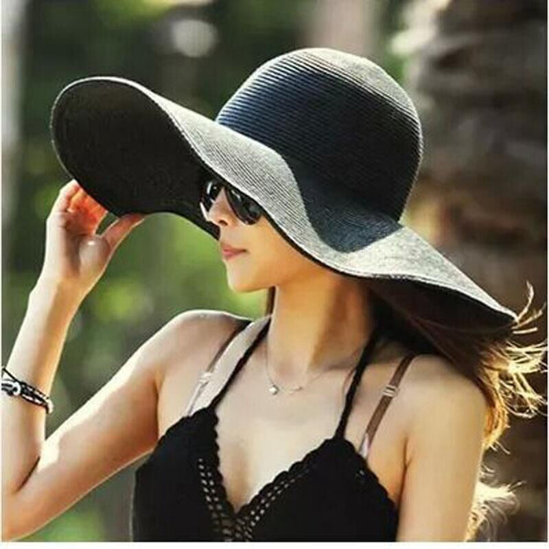 Floppy Wide Brim Straw Hat