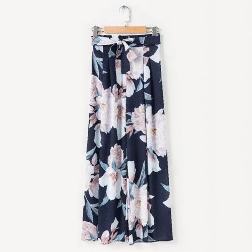 High Waist Floral Palazzo Pants