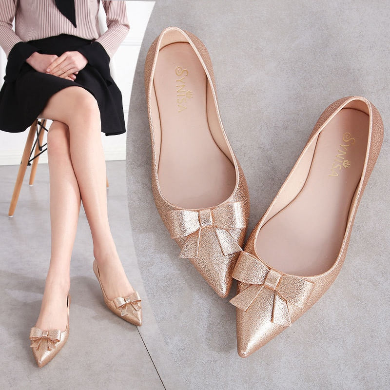 Pointy Toe Gel Flats