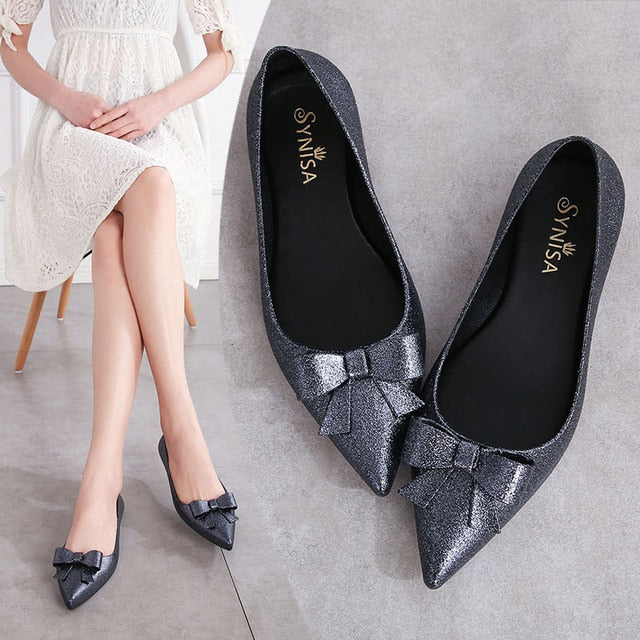 Pointy Toe Gel Flats