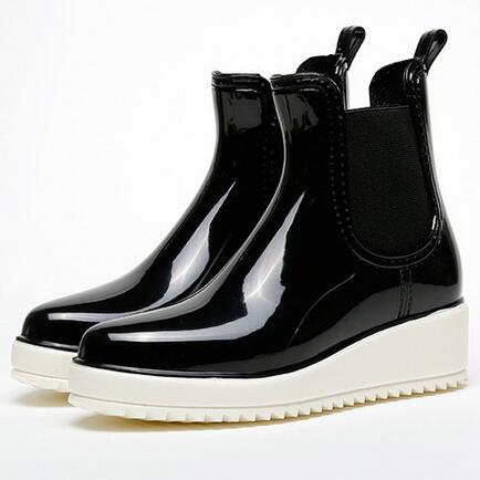 Wedge Ankle Rain Boots