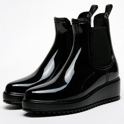 Wedge Ankle Rain Boots