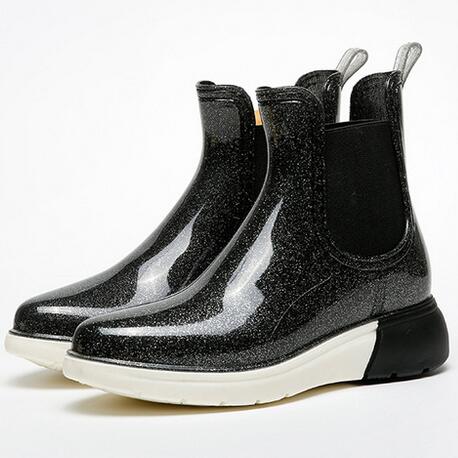 Wedge Ankle Rain Boots